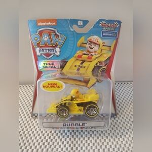 Paw Patrol True Metal Rubble Ready Race Rescue Car NWT Nickelodeon
